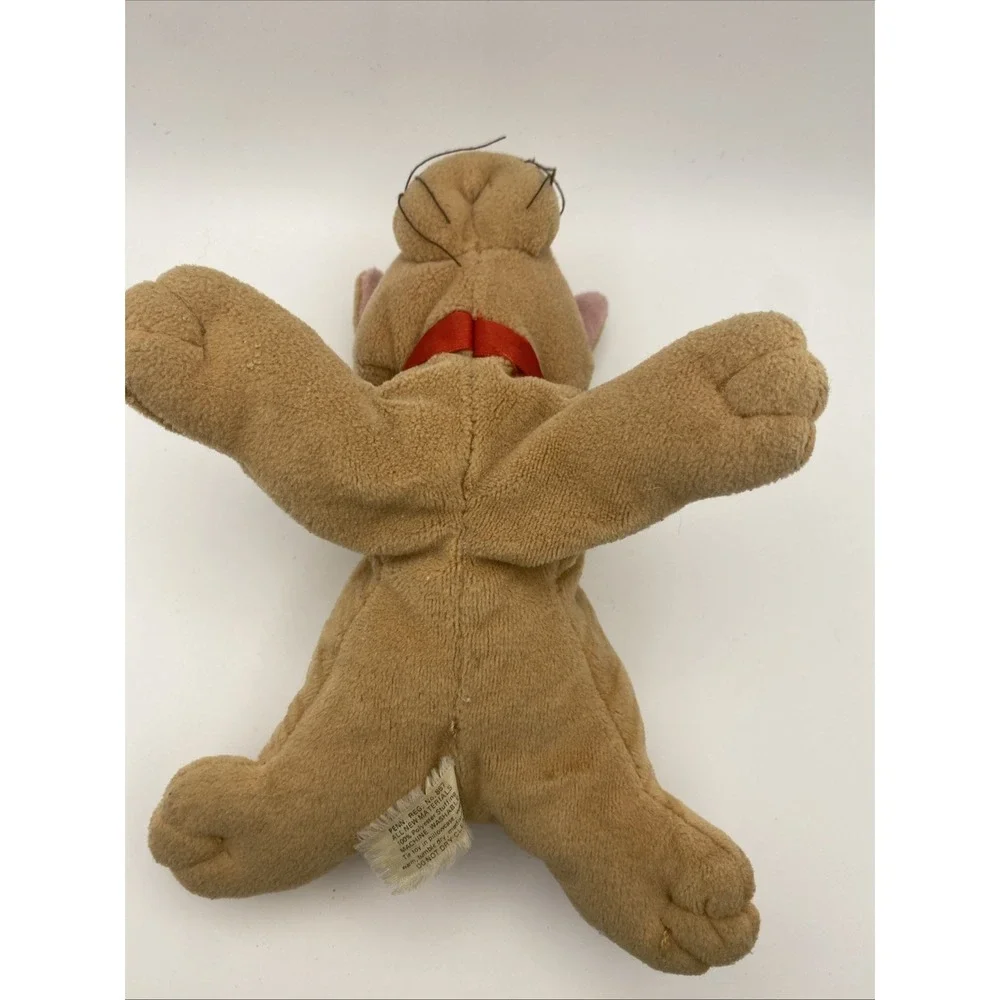 Tonka Pound Purries Plush Cat – Vintage 1990s – Orange Tabby – Red Collar